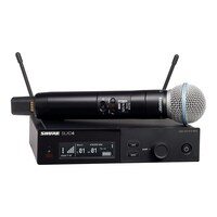 Shure Wireless Dig Handheld System Slxd2 Tx; Beta58 Mic; Slxd4 Rx Frequency J54 = 562-606Mhz