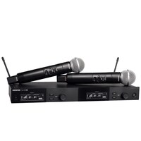 Shure Wireless Dig Handheld System Dual Channel; SLXD2 Tx; SM58 Mic;SLXD4D Rx; 520-564MHz