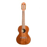 Tiki T8E-NGL 8 String Solid Mahogany Top Electric Ukulele w/Soft Case (Natural Gloss)