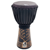 TOCA10" BLK MAMBA DJEMBE W/BAG