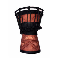 Toca Wooden Mini Series 4" Djembe in Carved Diamond Design