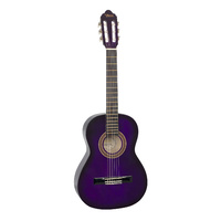 Valencia Vc103Pps 3/4 Size Nylon String Classical Guitar - Purple Sunburst