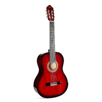 Valencia VC104RDS 100 Series 4/4 Nylon String Classical Acoustic Guitar - Red Sunburst