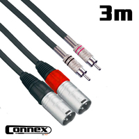 AVE Connex XMRC-3T Twin Pro Audio Cable 3m