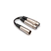 Y Cable, Dual Xlr3F To Xlr3M, 18 In